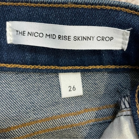 Aritzia Denim Forum The Nico Mid Rise Skinny Crop Size 26 - Picture 10 of 13